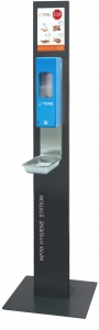 Infra Hygiene Station mit Standfuß 1000ml Euroflasche