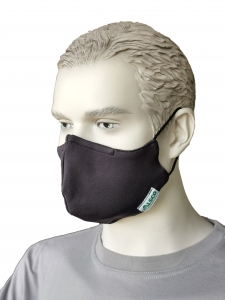 Mund-Nasen-Maske ALSCO CUP, Elastikband Ohr, anthrazit, 100PES