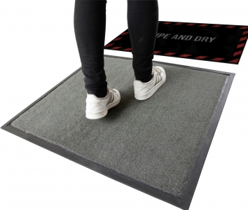 Desinfektionsmatte Step Well OptiBrush, 75×85