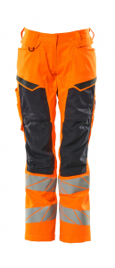 Damen-Hose ACCELERATE SAFE Diamond, Stretch, mit Knietasche