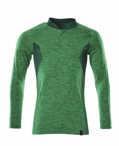 Polo-Shirt, Langarm meliert, Kaufartikel