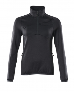 Damen Fleecepullover mit kurzem Reißverschluss, Kaufartikel