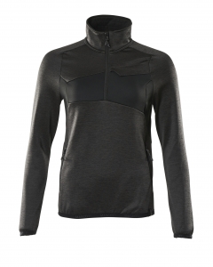 Damen Fleecepullover mit kurzem Reißverschluss, Kaufartikel