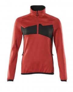 Damen Fleecepullover mit kurzem Reißverschluss, Kaufartikel