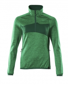 Damen Fleecepullover mit kurzem Reißverschluss, Kaufartikel