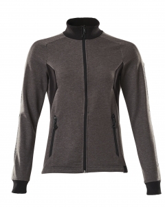 Damen Sweatshirt mit Reißverschluss, Ladies Fit