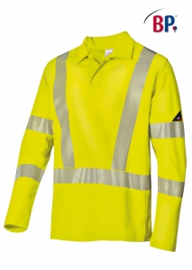 Polo-Shirt WARNSCHUTZ, mit langem Arm