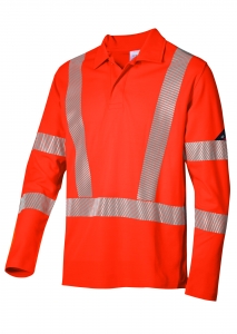 Polo-Shirt WARNSCHUTZ, mit langem Arm