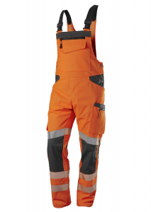Latzhose Hi Vis COMFORT Stretch mit Knietaschen