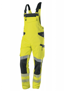Latzhose Hi Vis COMFORT Stretch mit Knietaschen