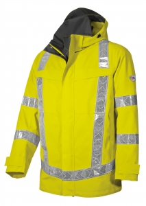 Warn-Wetter-Jacke HI VIS COMFORT, lang