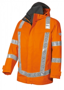 Warn-Wetter-Jacke HI VIS COMFORT, lang