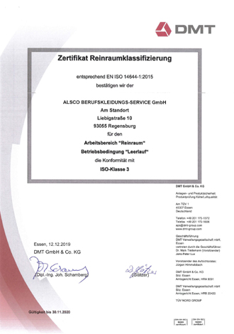 Certificaten Cleanroom