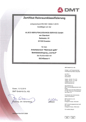 Certificaten Cleanroom