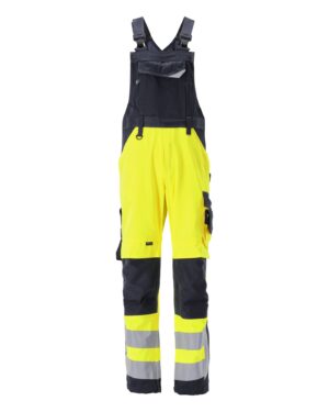 Latzhose Safe Supreme mit Knietaschen, Warn/Farbe