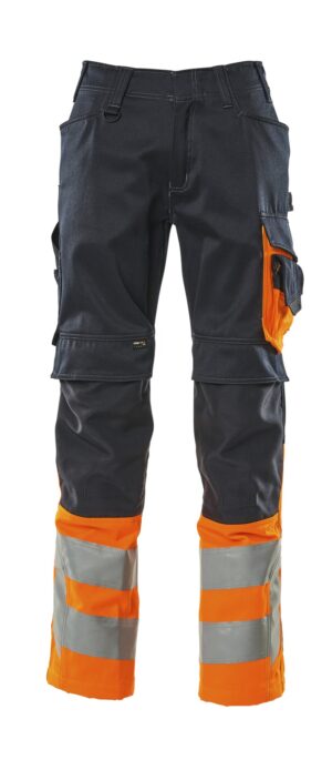 Bundhose Safe Supreme mit Knietaschen, Warn/Farbe