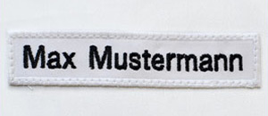 Alsco Stickemblem Max Mustermann