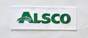 Alsco Stickemblem in weiß