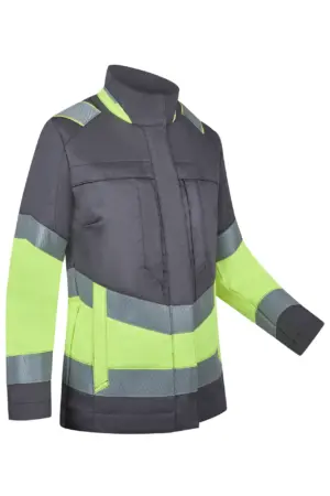 Damen Langjacke Multi Light Hi Vis I, mit Chemikalienschutz, 2-lagig