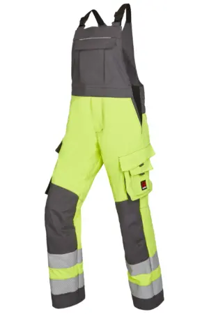 Latzhose Multi Light Hi Vis II, ohne Chemikalienschutz, 2-lagig, mit Knietaschen