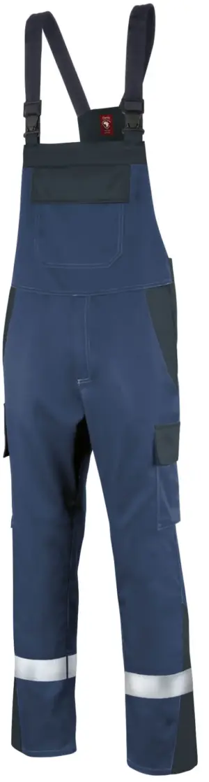 Latzhose ecoRover Safety Welder, mit Chemikalienschutz, mit Reflexstreifen