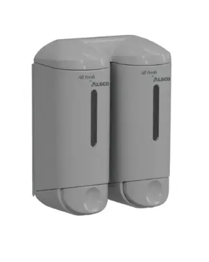 Alsco Serie Doppelspender für Shampoo, Duschgel (2 x 0,17 L)