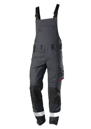 Latzhose Comfort Plus mit Knietaschen und Reflexstreifen