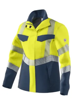 Damen Langjacke Multi Protect Plus [Hi Vis], 1-lagig
