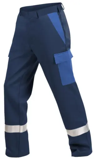 Bundhose Der Komfortable, mit Chemikalienschutz, mit Knietaschen und Reflexstreifen