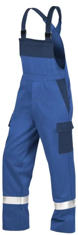 Latzhose Der Komfortable, mit Chemikalienschutz, mit Knietaschen und Reflexstreifen