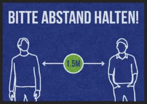 Matte -Hygiene- BITTE ABSTAND, 85x150 cm
